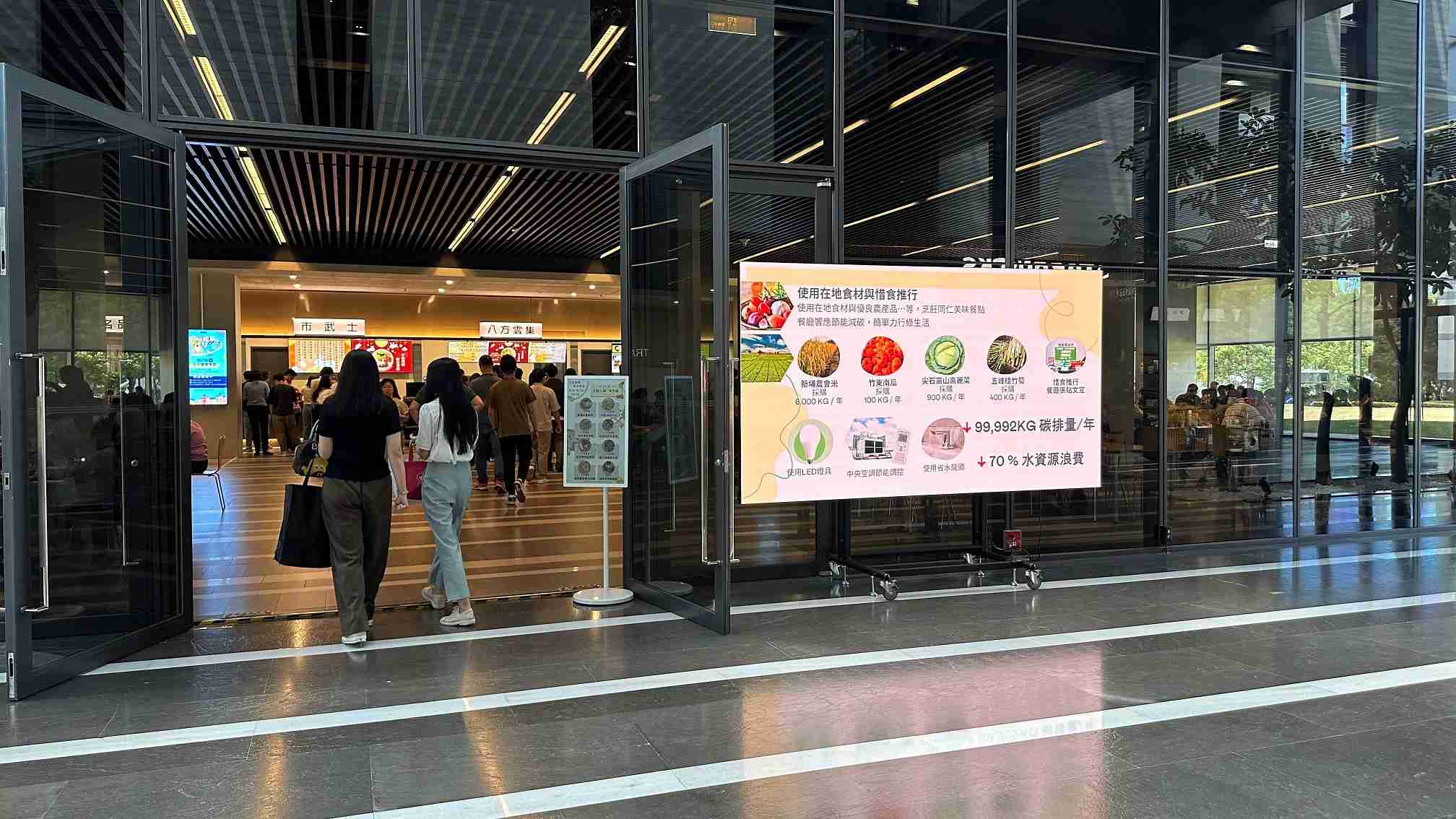  NG大舞台从日常办公环境出发，，，于总部大楼员工餐厅推广低碳饮食、、、、发起减碳挑战等，，，由内而外引导员工反思及改变个人日常行为，，，将公司转型成推动永续发展的重要场域